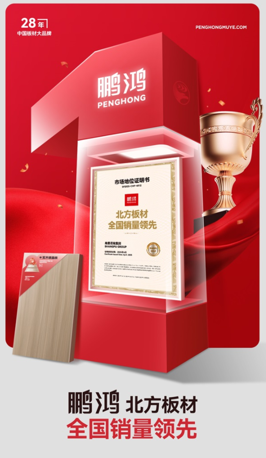 pc/fcq/2025/04/10/acbdf950-8487-4f49-8a97-d8348f745a56.png 权威认证丨鹏鸿“北方板材全国销量领先”,书写行业新标杆