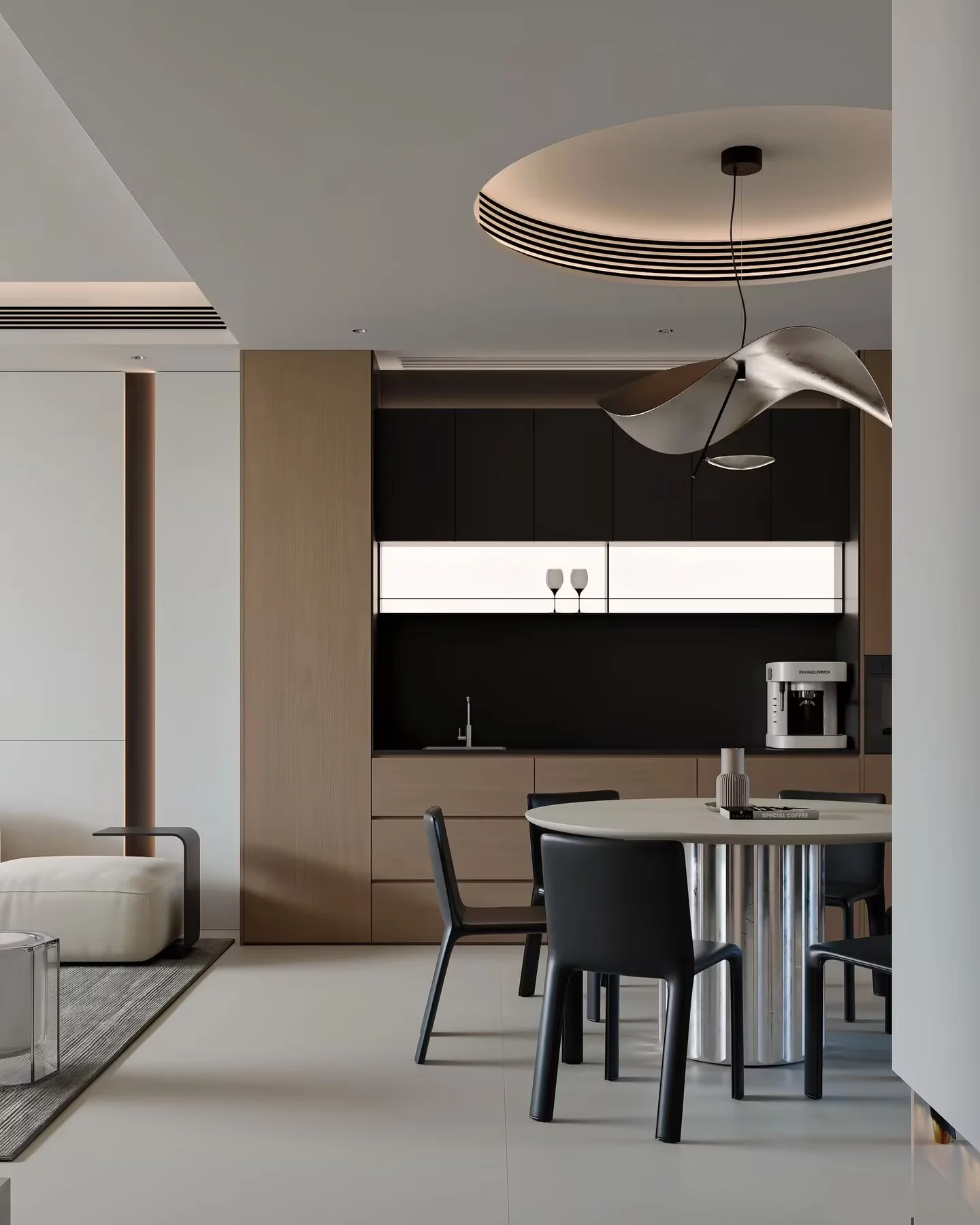 成都装修设计｜100㎡装出300㎡高级感，这才是极简风天花板