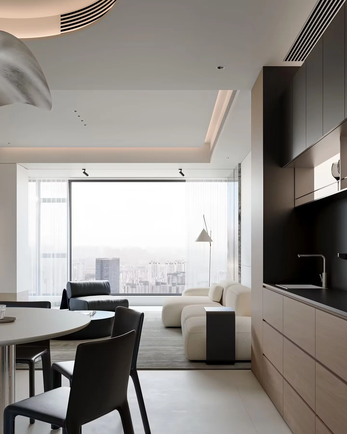 成都装修设计｜100㎡装出300㎡高级感，这才是极简风天花板